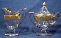 #T 953 and #T 957 Chippendale Oval Sugar & Creamer