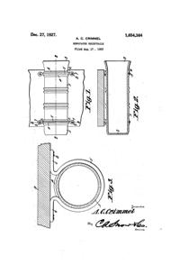 Sneath Newspaper Receptacle Patent 1654364-1