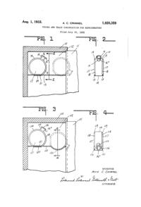 Sneath Refrigerator Bottle & Track Patent 1920359-1