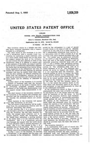 Sneath Refrigerator Bottle & Track Patent 1920359-2