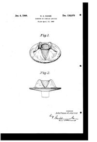 Lotus Bobeche Design Patent D136979-1