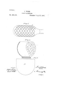 Phoenix Diamond Air-Trap Glass Patent  363190-1