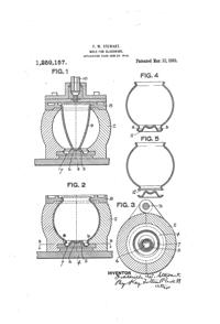 Phoenix Light Fixture Globe Mold Patent 1259157-1