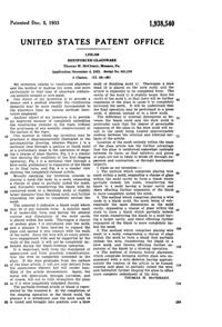 Phoenix Reenforced Glassware Patent 1938540-2