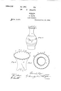 Phoenix Lamp Chimney Design Patent D 15470-1