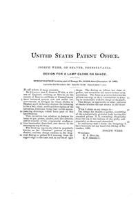 Phoenix Light Fixture Shade Design Patent D 16419-2