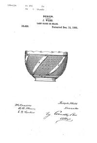 Phoenix Light Fixture Shade Design Patent D 16420-1