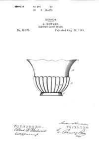 Phoenix Light Fixture Shade Design Patent D 19275-1
