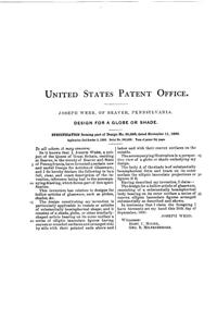 Phoenix Light Fixture Shade Design Patent D 20296-2