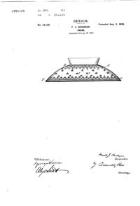 Phoenix Light Fixture Shade Design Patent D 29129-1
