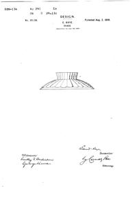 Phoenix Light Fixture Shade Design Patent D 29130-1