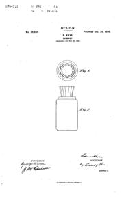 Phoenix Lamp Chimney Design Patent D 29836-1