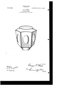 Phoenix Light Fixture Globe Design Patent D 39442-1