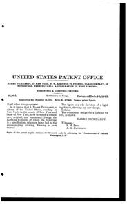 Phoenix Light Fixture Design Patent D 46964-2