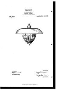 Phoenix Light Fixture Design Patent D 46965-1