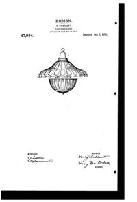 Phoenix Light Fixture Design Patent D 47934-1