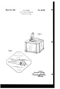 Phoenix Godiva Powder Jar Design Patent D 80790-1