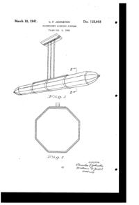 Phoenix Fluorescent Light Fixture Design Patent D125918-1