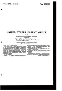 Phoenix Fluorescent Light Fixture Design Patent D125927-2