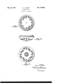 Phoenix Light Fixture Shade Design Patent D153856-1