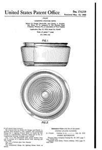 Phoenix Light Fixture Globe Design Patent D174219-1