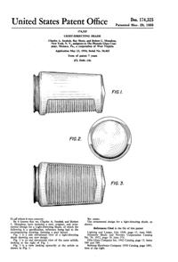 Phoenix Light Fixture Globe Design Patent D174325-1