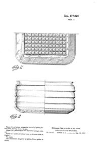 Phoenix Light Fixture Globe Design Patent D177026-2