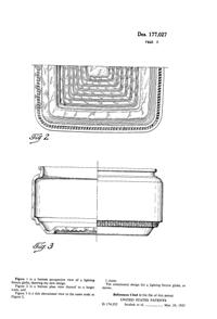 Phoenix Light Fixture Globe Design Patent D177027-2