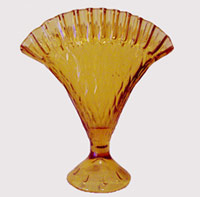 Unknown Crimped Top Fan Vase