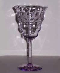 Central #1428 Goblet with Harding Etch
