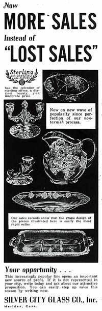 Silver City Glass Co. "Vintage" Ad
