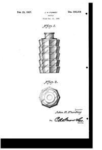 Carr-Lowrey Bottle Design Patent D103316-1