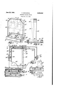 National Silver Deposit Ware Tantalus Patent 2205922-1