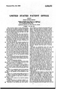 National Silver Deposit Ware Fruit Cutter Patent 2226372-2