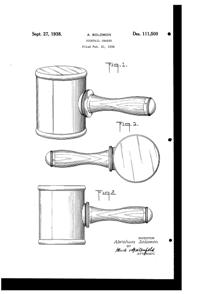 National Silver Deposit Ware Cocktail Shaker Design Patent D111500-1