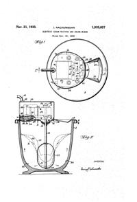 Vidrio Products Electric Cream Whipper & Drink Mixer Patent 1935857-1