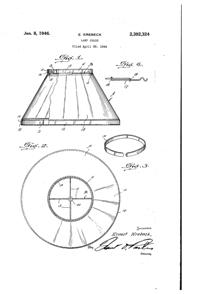 Krebeck Lamp Shade Patent 2392324-1