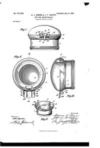 U. S. Glass Jug Top Patent  677850-1