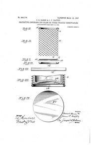 U. S. Glass Protective Cover Patent  846719-2