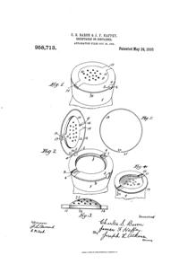U. S. Glass Shaker Top Patent  958713-1