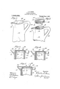 U. S. Glass Jug Top Patent 1248598-1