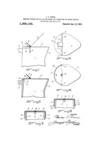 U. S. Glass Jug Top Patent 1365145-1