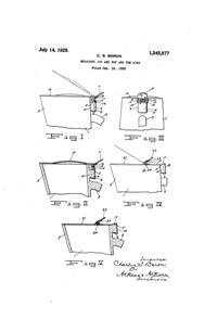 U. S. Glass Jug Top Patent 1545877-1
