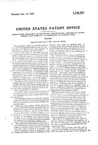 U. S. Glass #16259 Car Vase Holder Patent 1743529-2