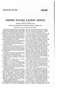 U. S. Glass Container Collar Patent 1851483-2