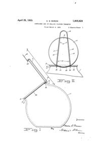 U. S. Glass Container Lid Patent 1905628-1