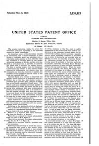 U. S. Glass Jug Top Patent 2136123-2