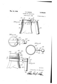 U. S. Glass Jug Top Patent 2158923-3