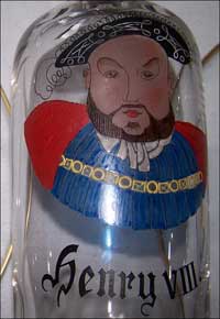Bryce #  88 Decanter with Henry VIII Painted Decoration