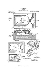 Weeks Inkstand Patent 1272585-1